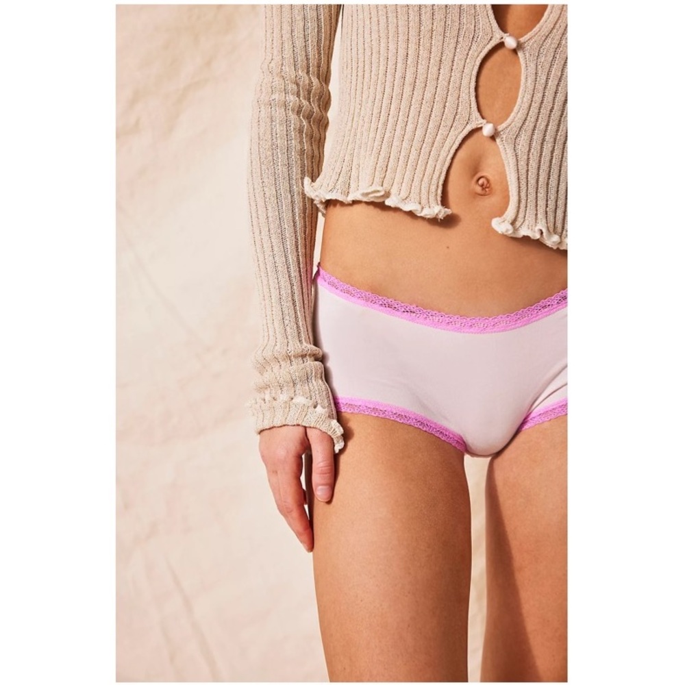 NEW Free People Intimately Care FP Low-Rise Hipster Lace-Trimmed Panty Underwear